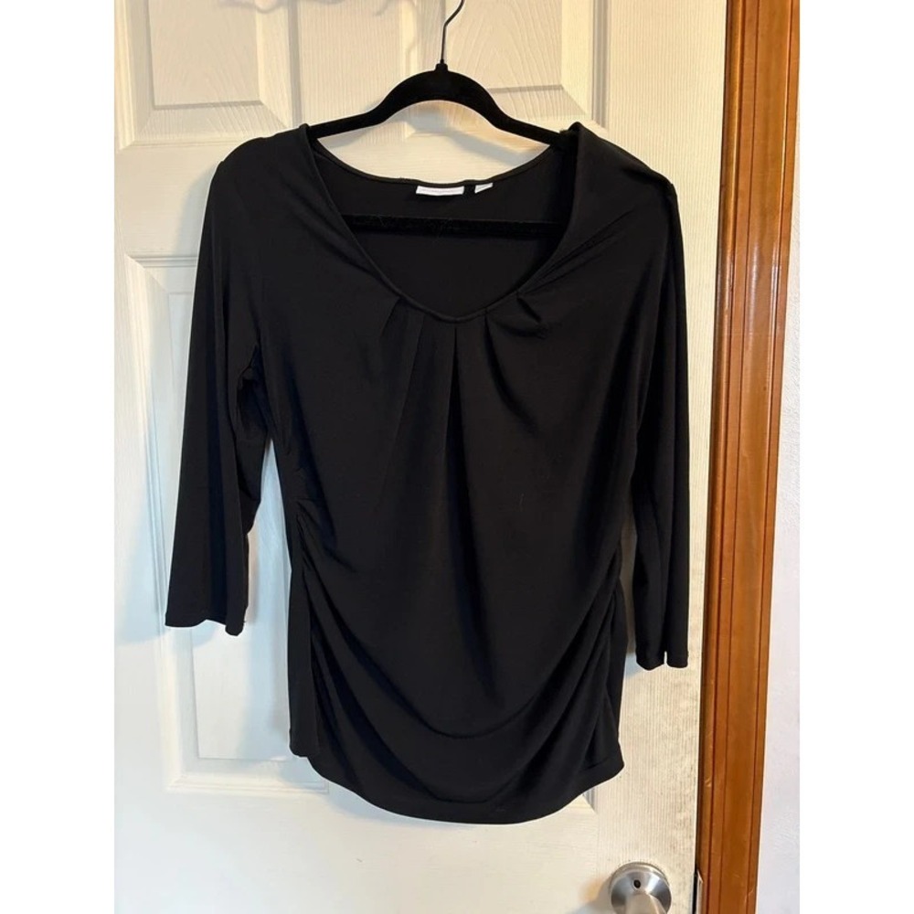 New York & Company Black Dress Shirt L US 12-14